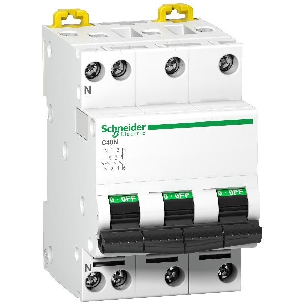 A9N17595 SCHNEIDER Disjoncteur modulaire iDPN N 3P+N 40A courbe C 6000A/10KA