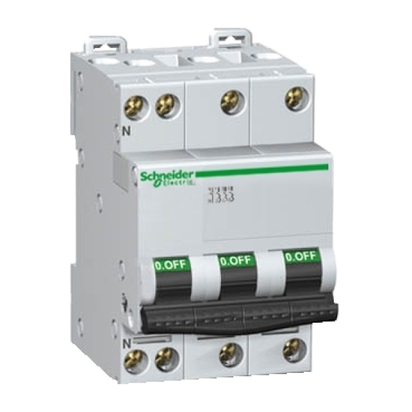 Disjoncteur modulaire C40 3PN 16A C 4500/6KA