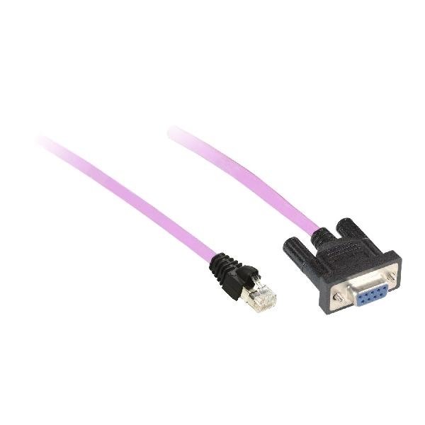 Cordon CanOpen, 0,5m, SUB-D 9 femelle/RJ45