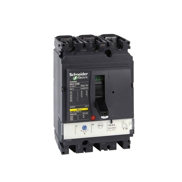 Disjoncteur ComPacT NSX100B TM100D 3P3D 25KA