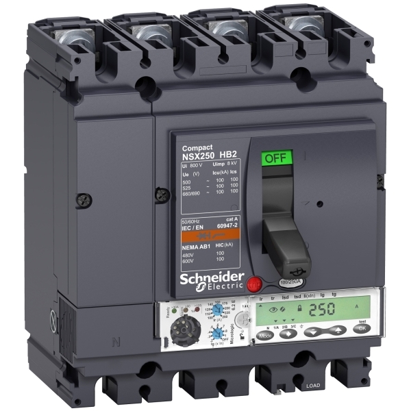 Disjoncteur ComPacT NSX250HB2 ML 6.2 E 100A 4P4D 100KA