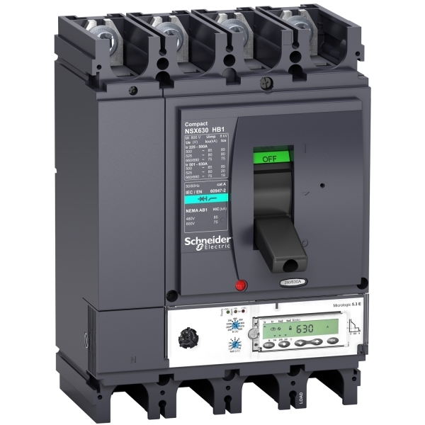 Disjoncteur ComPacT NSX400HB1 ML 5.3 E 400A 4P4D 85KA 500V