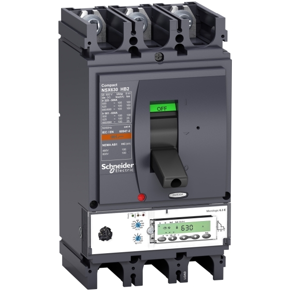 Disjoncteur ComPacT NSX630HB2 ML 6.3 E 630A 3P3D 100KA