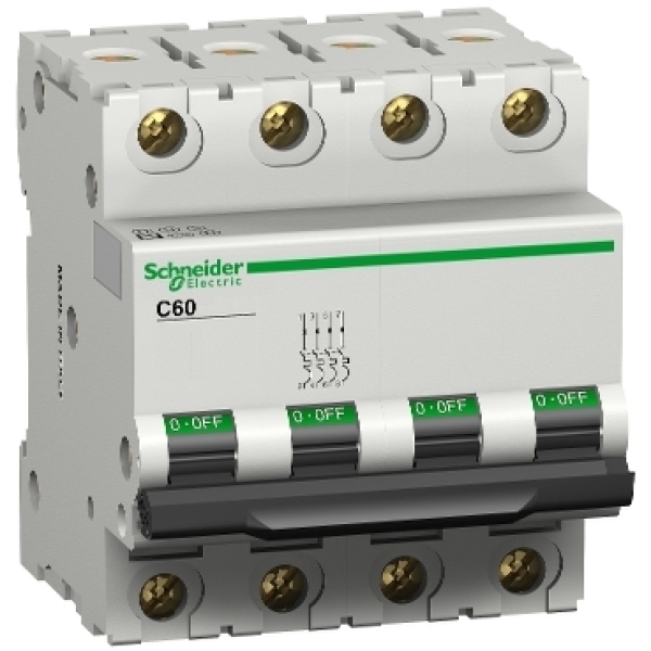 25450 SCHNEIDER Disjoncteur modulaire C60L 4P 16A courbe C 15000/25kA