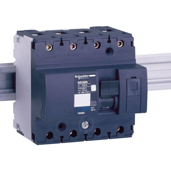 18859 SCHNEIDER Disjoncteur modulaire NG125L 4P 20A D 50KA