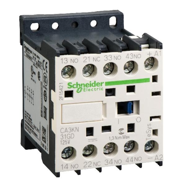 CA3KN31GD SCHNEIDER Contacteur AUXILIAIRE 3F 1O VIS 125V DC