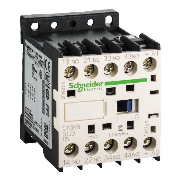 CA3KN31JD SCHNEIDER Contacteur AUXILIAIRE 3F 1O VIS 12V DC