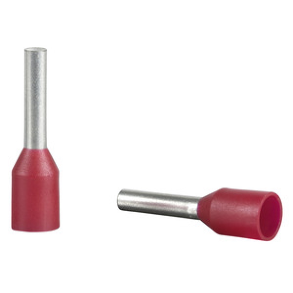 Embout court 1mm² rouge DIN