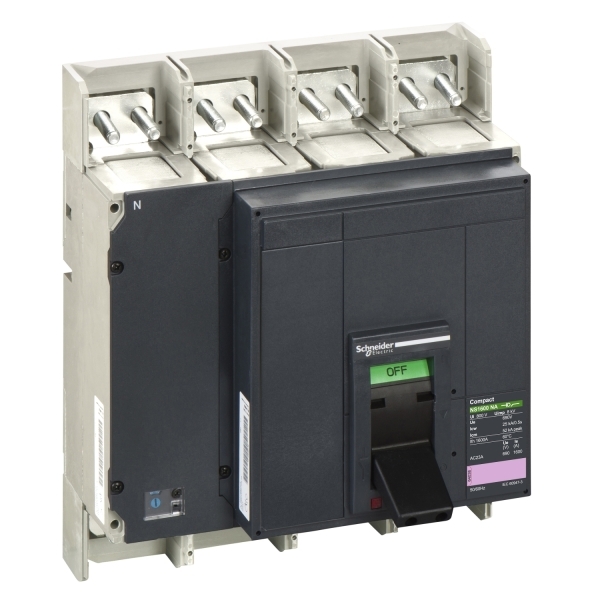 Interrupteur sectionneur NS1600NA 4P 52KA FIXE MAN RAC AV/AV