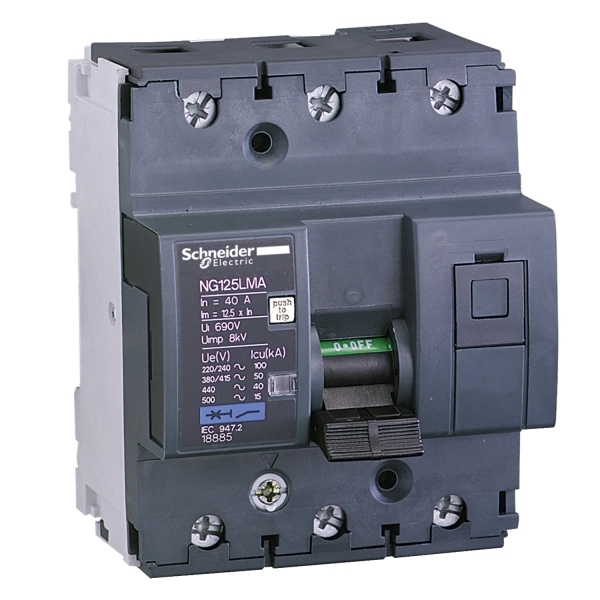 18886 SCHNEIDER Disjoncteur modulaire NG125LMA 3P 63A 50KA