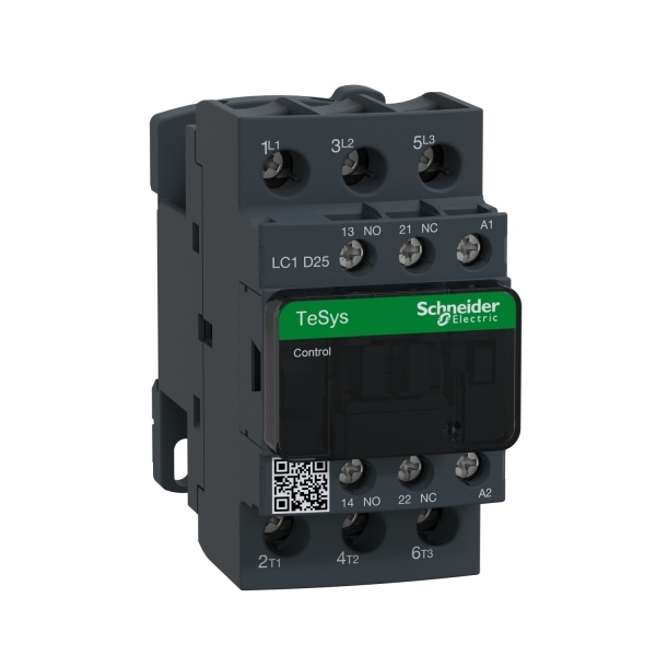 LC1D25B7 SCHNEIDER Contacteur 25A 3P 1F+ 1O 24VCA