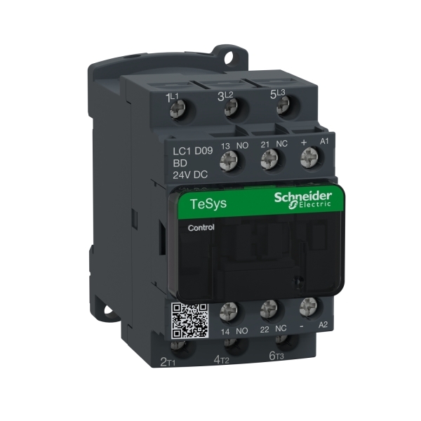 LC1D09BD SCHNEIDER Contacteur 9A 3P BOB 24V CC