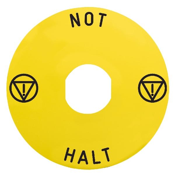 ETIQUETTE NOT HALT ZBZ160