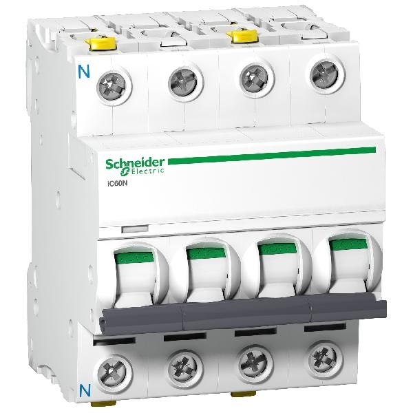 A9F03763 SCHNEIDER Disjoncteur modulaire iC60N 3PN 63 A B