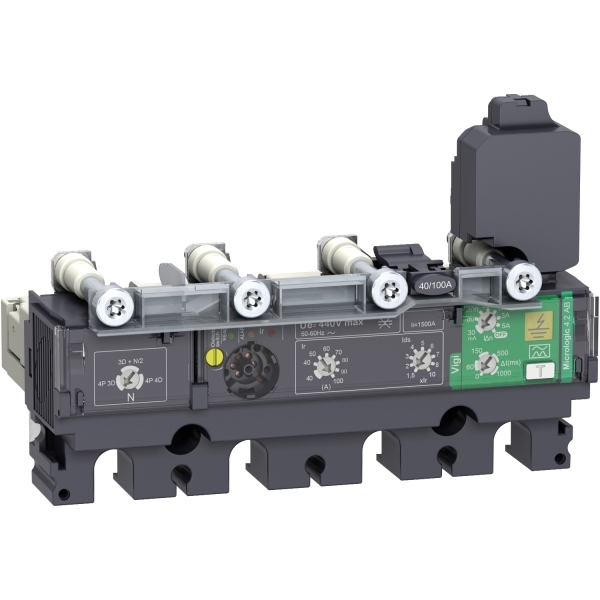 Déclencheur différentiel Vigi 4P4D 100A MICROLOGIC 4.2AB NSX100-250