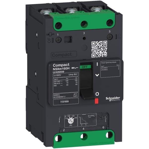 Disjoncteur ComPacT NSXM B 3P 50 A