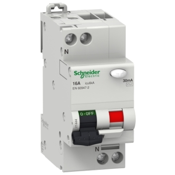 Disjoncteur ComPacT différentiel Vigi DT40 1PN 16A courbe_C 30mA AC