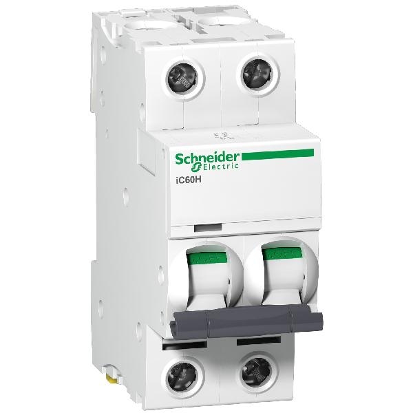 A9F54202 SCHNEIDER Disjoncteur modulaire iC60H 2P 2A courbe C 10000A/15KA