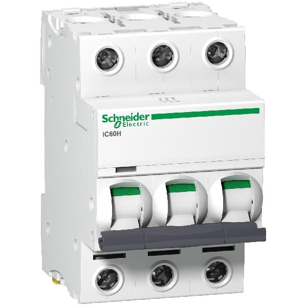 A9F54306 SCHNEIDER Disjoncteur modulaire iC60H 3P 6A courbe C 10000A/15KA A9F54306 SCHNEIDER Disjoncteur modulaire iC60H 3P 6A courbe C 10000A/15KA