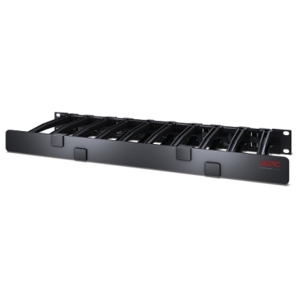 Gestionnaire câbles horizontal - 1U x 6p de profondeur - un seul côté avec cache