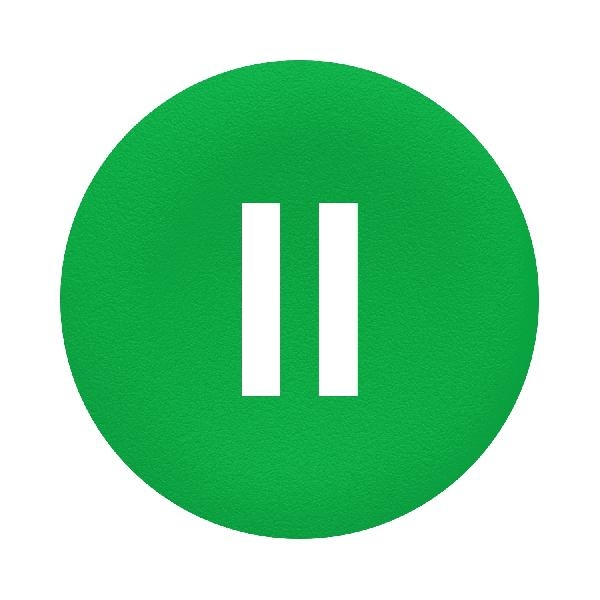 Harmony - capsule bouton poussoir - Ø22 - affleurant lisse - 'II' - vert