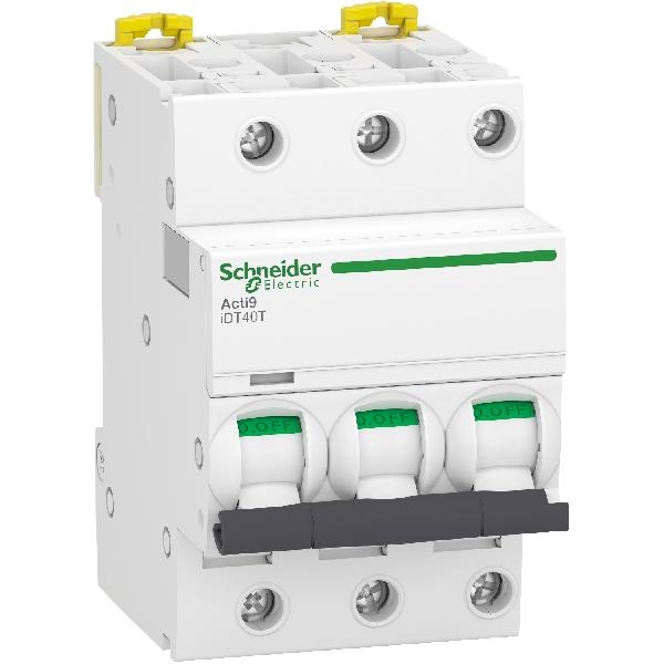 A9P22332 SCHNEIDER Disjoncteur modulaire iDT40T 3P 32A courbe C 6kA