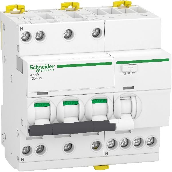 Disjoncteur ComPacT différentiel Vigi iDD40N 3PN courbe_C 16A 300mA AC 10kA