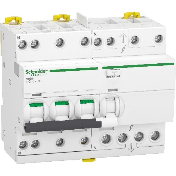 Disjoncteur ComPacT différentiel Vigi iDD40N tdg 3PN courbe_C 25A 30mAC10kA