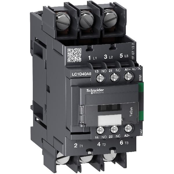 LC1D40A6BBE SCHNEIDER Contacteur 3P 440V 40A 24VCC