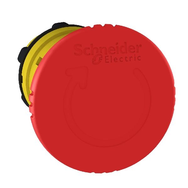 Tête pour arrêt d'urgence diam 40 mm tourner pour déverroui