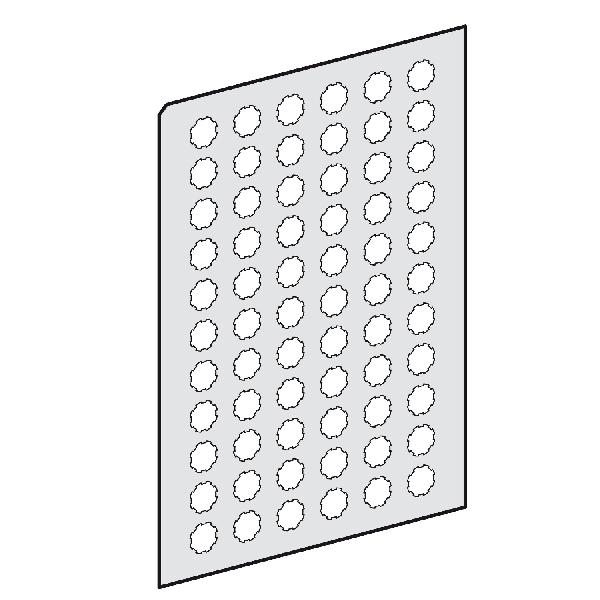 PLANCHE A4 D ETIQU RONDES