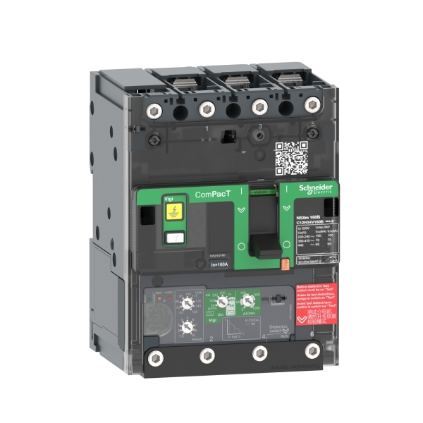 C12N34V160B SCHNEIDER Disjoncteur différentiel Vigi NSXmN 3P 160A Micrologic 4.1 COSSE