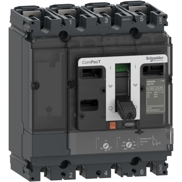 Disjoncteur ComPacT NSX160 DC PV 4P4D 160A