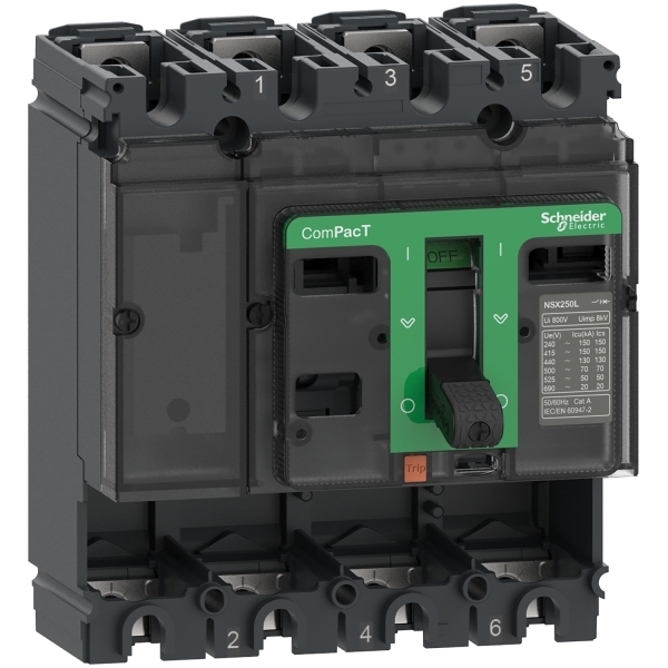 C16N4 SCHNEIDER BLOC DE COUPURE NSX160N 4P 160A 50KA SANS DECL
