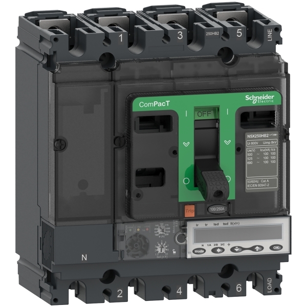 Disjoncteur ComPacT NSX250HB1 ML.5.2E 250A 4P4D 85KA