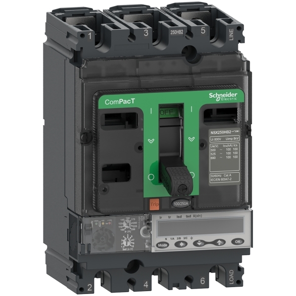 Disjoncteur ComPacT NSX250HB2 3P3D 100A ML.5.2E 100KA