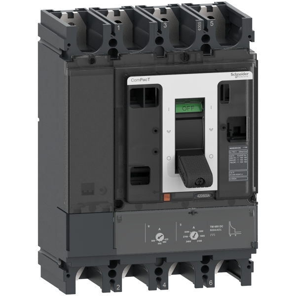 Disjoncteur ComPacT NSX400FDC 4P4D 320A 36KA
