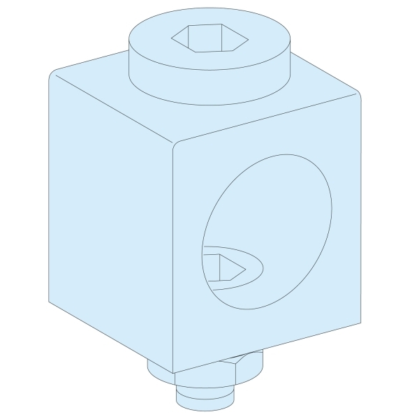 4 connect. câble 250 à 185mm²