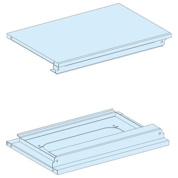 Plaques Ht Bas ext. L300 blanc