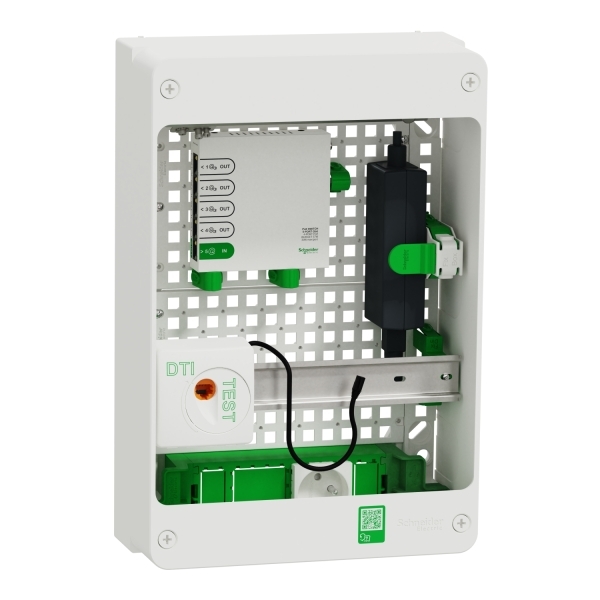 Resi9 Coffret VDI 13M2R - Switch 5ports PoE - 2 prises - grade 3TV 6xRJ45 cat6a Resi9 Coffret VDI 13M2R - Switch 5ports PoE - 2 prises - grade 3TV 6xRJ45 cat6a