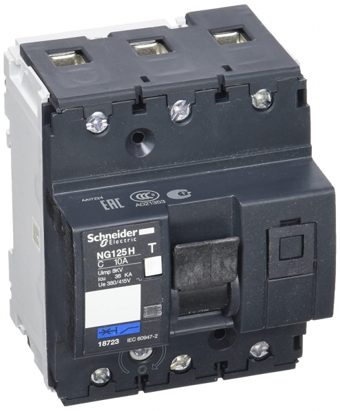 18849 SCHNEIDER Disjoncteur modulaire NG125L 3P 16A D 50KA