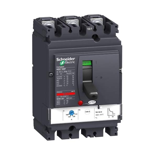 Disjoncteur ComPacT NSX160F TM100D 3P3D 36KA