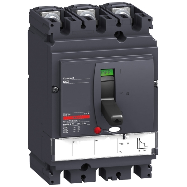 Disjoncteur ComPacT NSX160N TM50D 3P3D 50KA