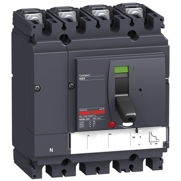 Disjoncteur ComPacT NSX160N TM50D 4P4D 50KA