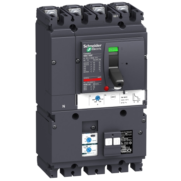 Disjoncteur ComPacT différentiel Vigi NSX160F MH TM125D 4P4D 36KA