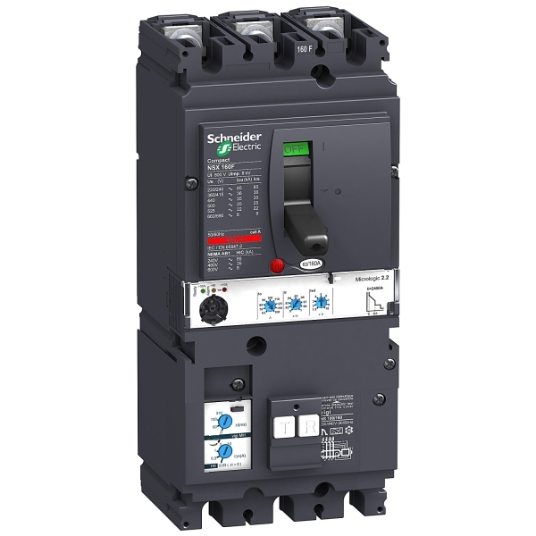 Disjoncteur ComPacT différentiel Vigi NSX160F MH ML 2.2 40A 3P3D 36KA