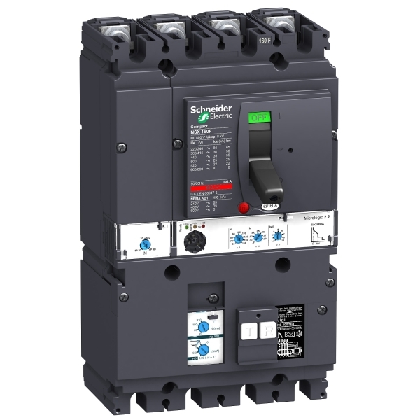 Disjoncteur ComPacT différentiel Vigi NSX160F MH ML 2.2 40A 4P4D 36KA