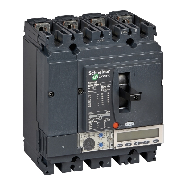 Disjoncteur ComPacT NSX250N MIC 5.2 A 250A 4P4D 50KA