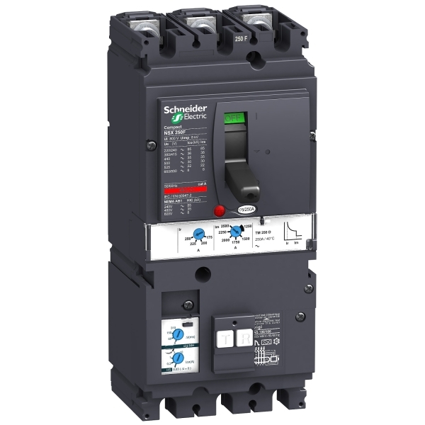 Disjoncteur ComPacT différentiel Vigi NSX250F MH TM125D 3P3D 36KA