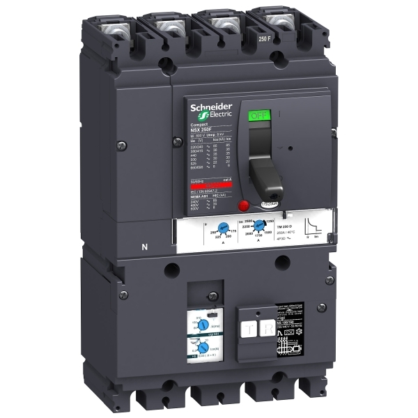 Disjoncteur ComPacT différentiel Vigi NSX250F MH TM160D 4P4D 36KA